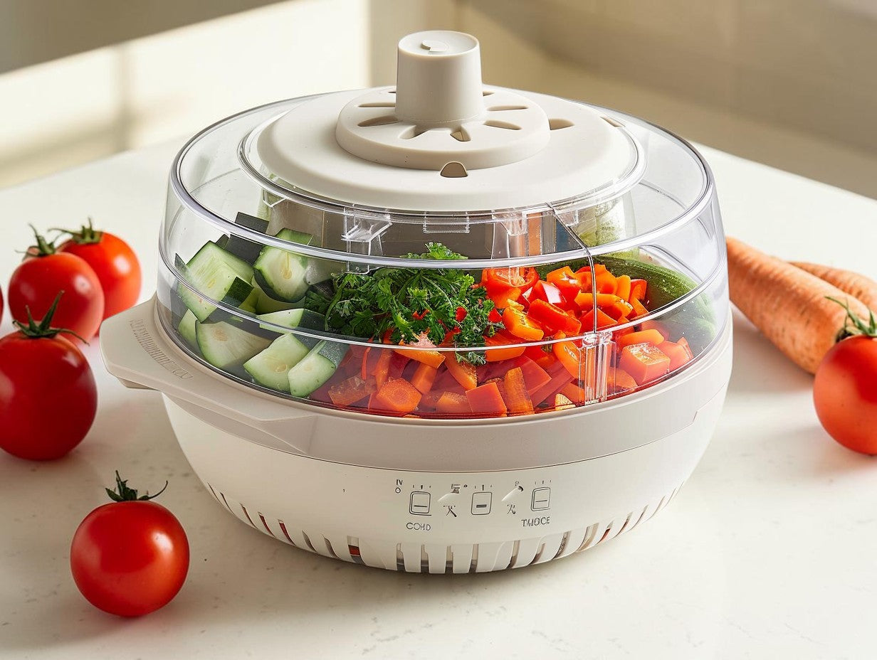 Looa Multi-Blade Vegetable Chopper and Slicer with Container - 6-in-1 Kit